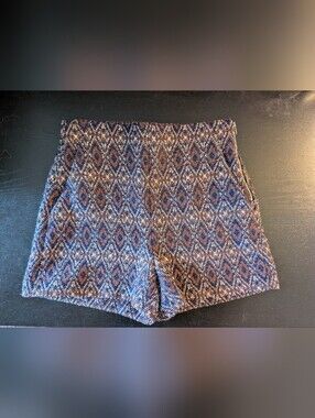 Zara High-Waist Aztec-Patterned Shorts